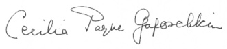assinatura de Cecilia Payne